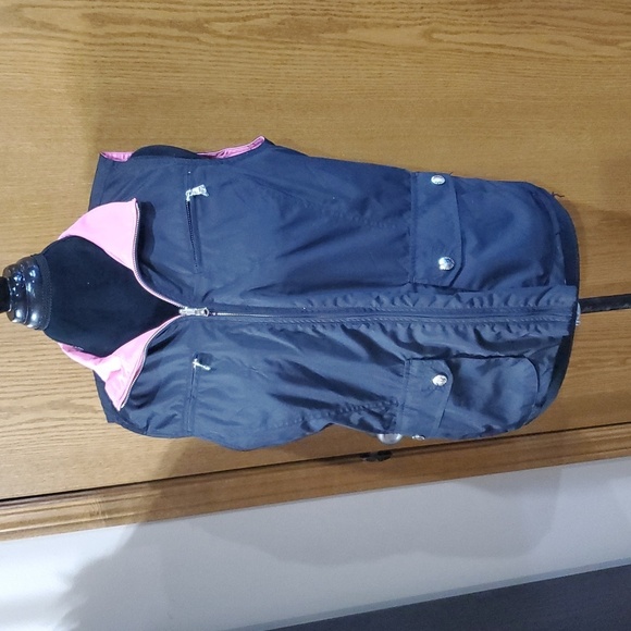 Lauren Ralph Lauren pink black reversible vest nwot - Picture 5 of 9